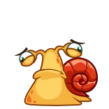 😟 schnecke, cartoon, tier, süß telegram sticker