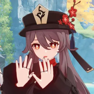 🗿 Hu Tao Genshin Impact Anime, Jeu vidéo, Genshin Impact, Hu Tao, Personnage, Fille whatsapp sticker