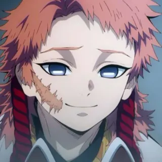 🦊 Sabito Demon Slayer アニメ, 錆兎, 鬼滅の刃, 傷跡, キャラクター telegram sticker