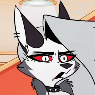 😦 Loona Helluva Boss ケルベロス, 漫画, アニメ telegram sticker