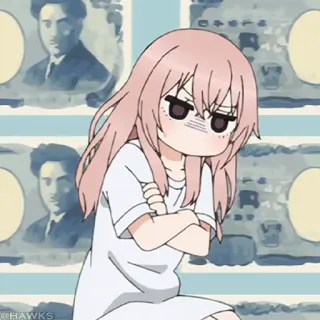 🎀 anime, gadis, marah, imut telegram sticker