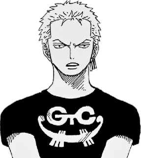 😒 Zoro One Piece anime, manga, roronoa, swordsman, pirate telegram sticker