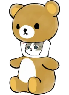 🧸 beruang, hewan, kartun, kucing, kawaii, imut, stiker, gambar telegram sticker