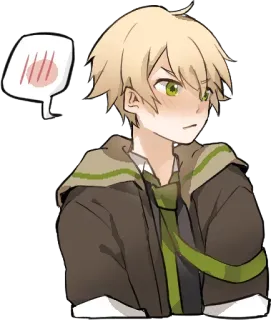 😳 Anime, Chico, Sonrojo, Personaje telegram sticker