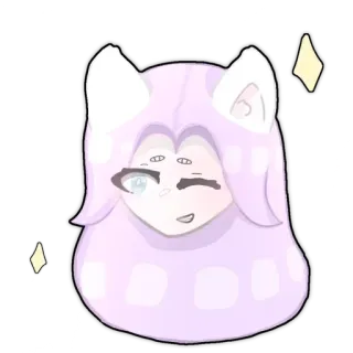 😉 อนิเมะ, คาวาอิ, น่ารัก, ผู้หญิง, ประกาย whatsapp sticker