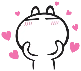 💞 Amor, Corazones, Lindo, Dibujos animados, Adorable whatsapp sticker