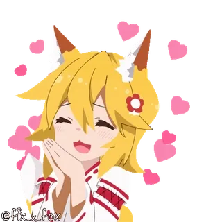 🥰 Senko The Helpful Fox Senko-san telegram sticker