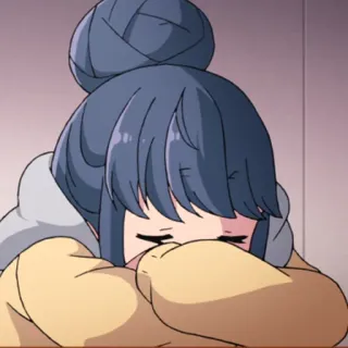 😴 garota anime, dormindo, fofa, cansada, kawaii telegram sticker