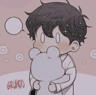 ✨ GRUNIDO น่ารัก, จิบิ, คาวาอิ, การ์ตูน, ดิจิทัลอาร์ต telegram sticker