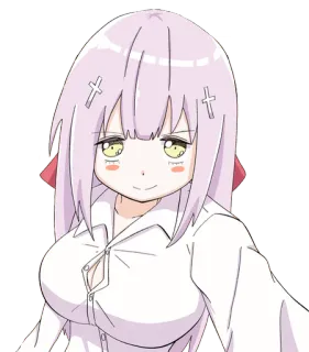 😏 Anime, Ragazza, Carino, Personaggio, Manga, Illustrazione telegram sticker