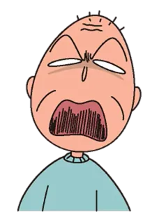 😱 怒り, 漫画, 叫び, 表情, 叫ぶ telegram sticker
