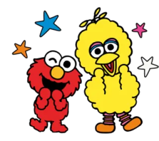 Sesame Street Happy whatsapp stickers