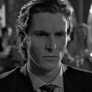😔 Patrick Bateman American Psycho whatsapp sticker