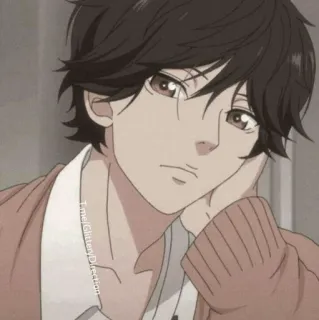 🌻 anime, boy, cartoon, portrait, cute, manga telegram sticker