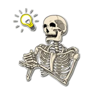 Skeleton Bob / By OsmerOmar telegram stickers