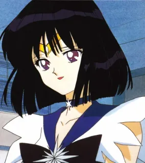 🌌 Sailor Saturn Sailor Moon anime, manga, sailor saturn, sailor moon, cartoon telegram sticker