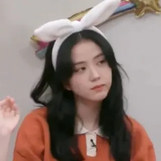 ❣ Jisoo kpop, blackpink, idol, bunny ears telegram sticker