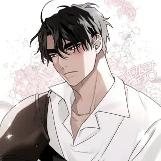 ♠️ 말랑 uomo, ritratto, coreano, bello telegram sticker
