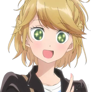 🤩 Аниме, Стикер, Мультфильм, Персонаж, Милый telegram sticker