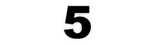 🔢 número 5, numeral, dígito whatsapp sticker