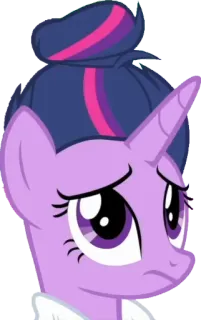 🤔 Twilight Sparkle My Little Pony twilight sparkle, pony, sad, cartoon, unicorn telegram sticker