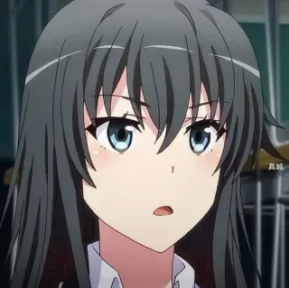 🫓 Yukino Yukinoshita My Teen Romantic Comedy SNAFU อนิเมะ, ผู้หญิง, วัยรุ่น, น่ารัก, ตัวละคร, การ์ตูน, ภาพประกอบ whatsapp sticker