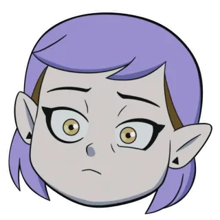 😕 Amity Blight The Owl House cartoon, animated, character, Amity Blight, The Owl House telegram sticker