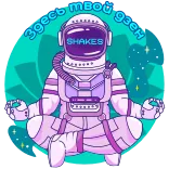 🧘‍♀️ Здесь твой дзен astronauta, meditação, zen, espaço, texto russo whatsapp sticker