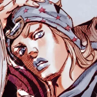 😎 Johnny Joestar JoJo's Bizarre Adventure อนิเมะ, มังงะ, โจโจ้, Steel Ball Run, ตัวละคร telegram sticker