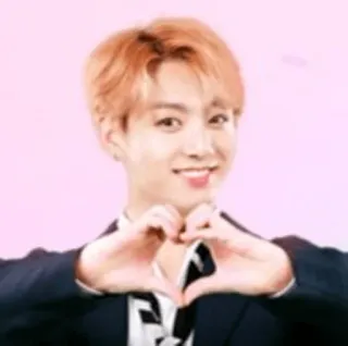 💜 Jungkook kpop, cantante, jungkook, amore, cuore, idol telegram sticker