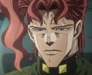 🌟 Kakyoin JoJo's Bizarre Adventure Anime, Manga, Jojo's Bizarre Adventure, Kakyoin, Personnage, Dessin animé, Drôle telegram sticker