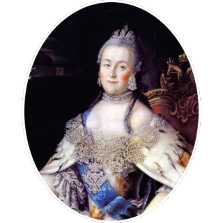 ⚡ Catherine the Great 초상화, 왕족, 차르의 아내, 역사적 인물, 여제 telegram sticker