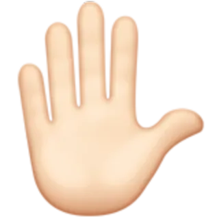 ✋ hand, gesture, palm, finger telegram sticker