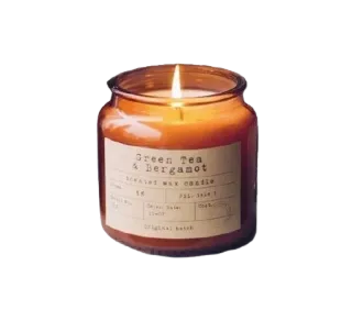 🕯 Green Tea
& bergamot
sented wax candle 양초, 녹차, 베르가못, 왁스 캔들, 향초 telegram sticker