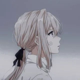 😱 Violet Evergarden anime, violet evergarden, character, sticker telegram sticker