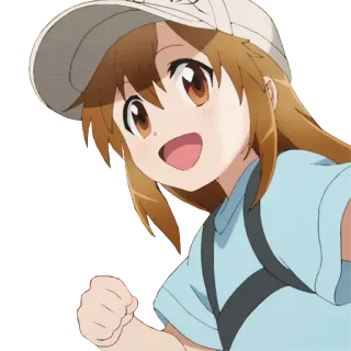 🤜 Anime, Desenho animado, Fofo, Menina, Chapéu, Personagem telegram sticker