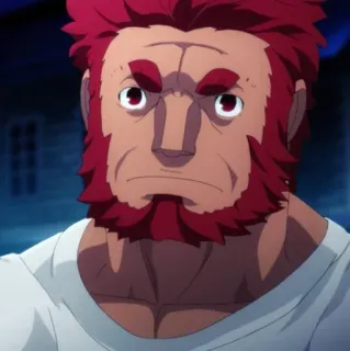 🙁 Iskandar Fate/Zero Anime, Rei, Cavaleiro, Fate whatsapp sticker