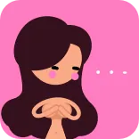 😏 мультфильм, девочка, розовый, иллюстрация, женщина telegram sticker