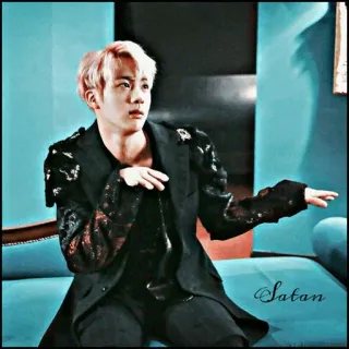 🌑 Satan 撒旦, Jin, 韩流, 防弹少年团 telegram sticker