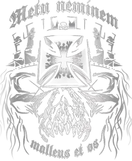 👑 Metu neminem mellaeus et os skull, cross, violence, offensive telegram sticker