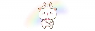 💞 แมว, รุ้ง, น่ารัก, สติกเกอร์, คาวาอิ telegram sticker