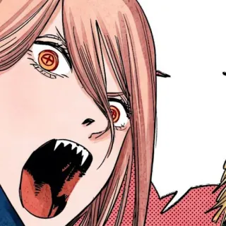 🗯 Power Chainsaw Man Anime, Manga, Poder, Chainsaw Man, Demonio, Demonio de sangre, Shonen whatsapp sticker