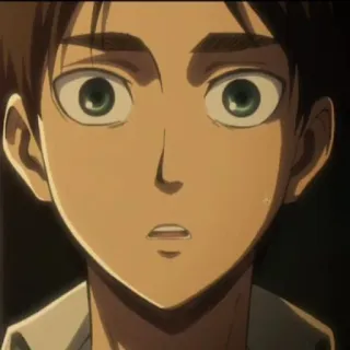 🦜 Eren Yeager Attack on Titan Anime, Personage, Eren Yeager, Attack on Titan, AoT telegram sticker