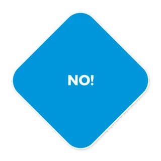 ✊ NO! não, proibição, aviso, negativo, negação, azul, pare, perigo telegram sticker
