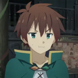 🛡 Kazuma Satou Konosuba 动漫, 男性, 搞笑, 幻想, 异世界 telegram sticker