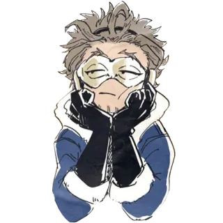 😕 Hawks My Hero Academia anime, hawks, mha, pro hero, resting whatsapp sticker