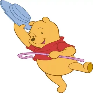 😁 Winnie the Pooh Winnie the Pooh, Disney, cartoon, classic, bear, honey telegram sticker