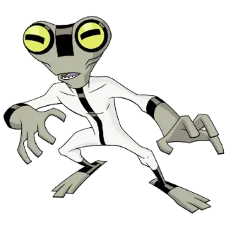 😎 Grey Matter Ben 10 Мультфильм, Grey Matter, Бен 10, Пришелец, Персонаж, Мультипликация telegram sticker