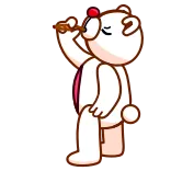 😬 FUCK YOU медведь, мультфильм, оскорбительный, средний палец telegram sticker