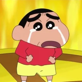 🌱 Shin-chan Crayon Shin-chan shin-chan, anime, piangere, cartoni animati, triste whatsapp sticker